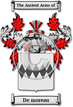 De moreau Family Crest Download (jpg) Legacy Series - 150 DPI